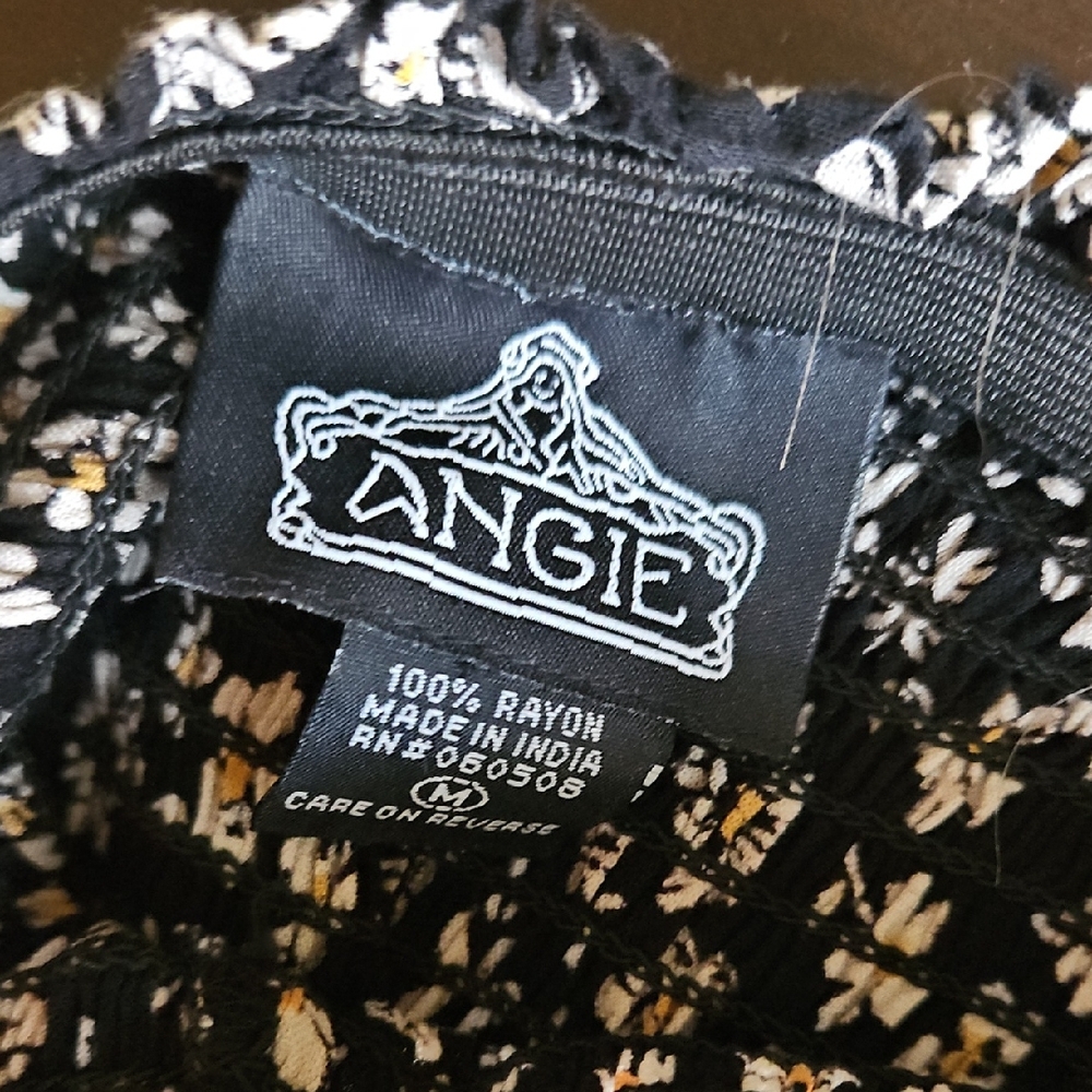 Angie Black and White Floral High Low Dress - Picture 2 of 2